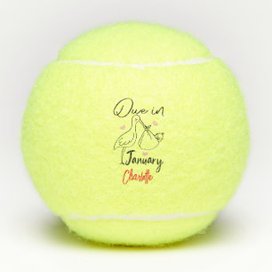 In januari Schattigee zwaan met een grappige nieuw Tennisballen