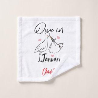 In januari Schattigee zwaan met een grappige nieuw Washandje