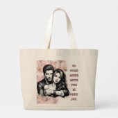 In je armen met jou grote tote bag (Achterkant)