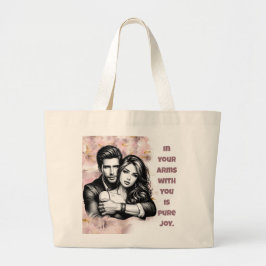 In je armen met jou grote tote bag