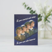 In je eigen belang briefkaart (Staand voorkant)