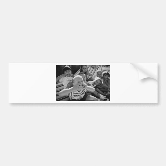 In je gezicht bumpersticker (Voorkant)