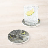 In je gezicht Owl Zandsteen Onderzetter (Zijkant)