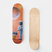 In je ogen - Astronaut & Boombox Robot Persoonlijk Skateboard (Voorkant)