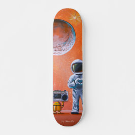 In je ogen - Astronaut & Boombox Robot Persoonlijk Skateboard
