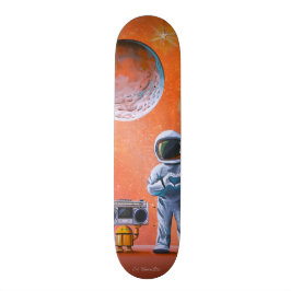 In je ogen - Astronaut & Boombox Robot Persoonlijk Skateboard
