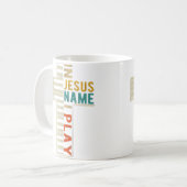 In Jesus' Name I Play Piano Christian Music 	 Gift Koffiemok (Voorkant links)