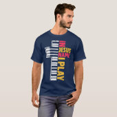 In Jesus Name I Play Piano Christians T-shirt (Voorkant volledig)