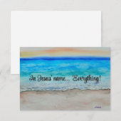 In Jesus' name  Notitiekaartje (Voorkant / Achterkant)