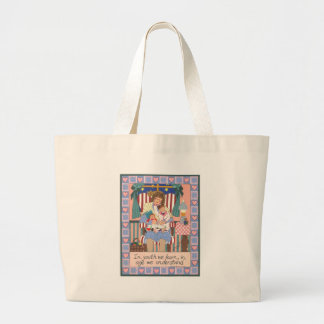 In Jeugd leren we Grote Tote Bag