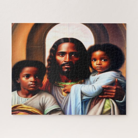 In Jezus Loving Arms 520-stuk Jigzaag Puzzle Legpuzzel (Horizontaal)