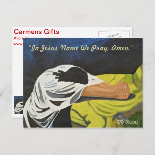 In Jezus naam bidden we, Amen! Briefkaarten (Voorkant / Achterkant)