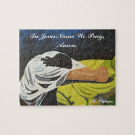 In Jezus naam bidden we, Amen. Puzzle met Gift Box Legpuzzel