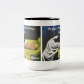 In Jezus naam bidden we, Amen. Tweekleurige Koffiemok (Center)