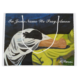 In Jezus naam bidden we geschenkzakken Large Cadeautasje