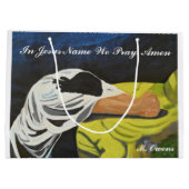 In Jezus naam bidden we geschenkzakken Large Cadeautasje (Achterkant)