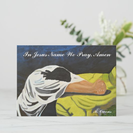 In Jezus naam bidden we uitnodigingen (Staand voorkant)