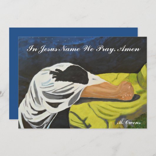 In Jezus naam bidden we uitnodigingen (Voorkant / Achterkant)