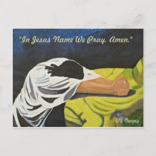 In Jezus naam bidden wij, Amen! Ansichtkaarten Briefkaart