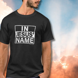 In Jezus' naam gepersonaliseerde T-Shirt