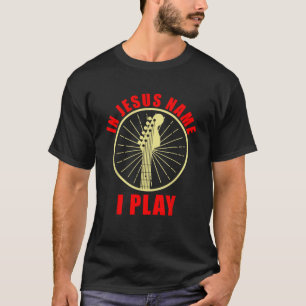 In Jezus Naam gitarist Christendom Religie T-shirt