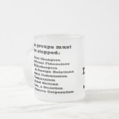 In Jezus naam Matglas Koffiemok (Voorkant links)