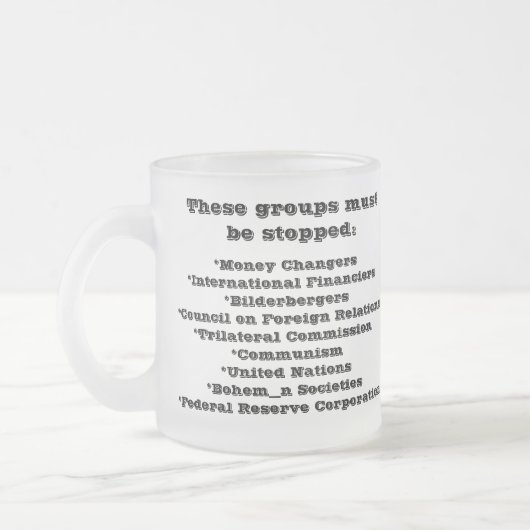 In Jezus naam Matglas Koffiemok (Links)