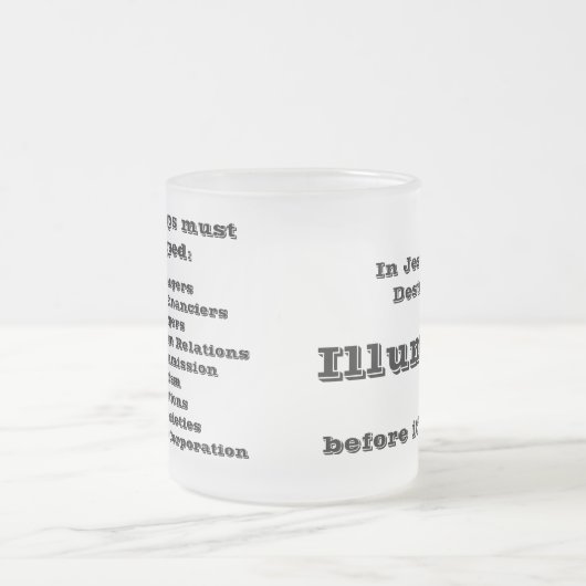 In Jezus naam Matglas Koffiemok (Center)