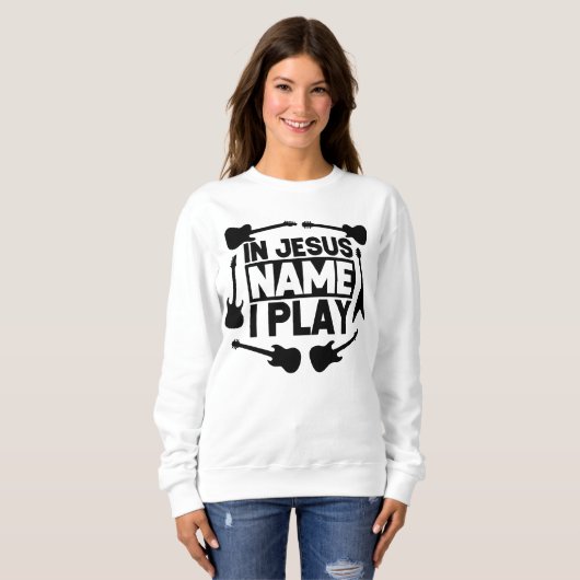 In Jezus naam speel ik Trui (Voorkant volledig)