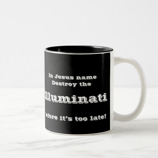 In Jezus naam Tweekleurige Koffiemok (Rechts)