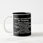 In Jezus naam Tweekleurige Koffiemok (Links)