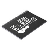 In Jezus Name Christelijk gitarist Notitieboek (Linkerzijde)