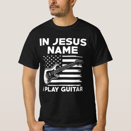 In Jezus Name speel ik gitaar T-shirt (Voorkant)
