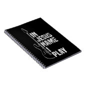 In Jezus Name speel ik Guitar Christelijk Guitar P Notitieboek (Rechterzijde)