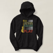 In Jezus Name speel ik Guitar Christelijke Music L Hoodie (Design voorkant)