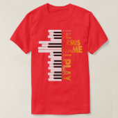 In Jezus Name speel ik Piano T-shirt (Design voorkant)
