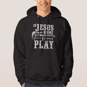 In Jezusnaam speel ik gitaar Christelijke gitaar Hoodie