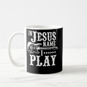 In Jezusnaam speel ik gitaar Christelijke gitaar Koffiemok