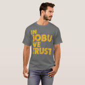 In Jobu We Trust Funny Hockey Fans T-shirt (Voorkant volledig)