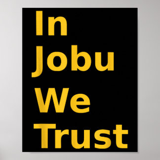 In Jobu We Trust Grappige Hockeyfans Geweldig Voor Poster