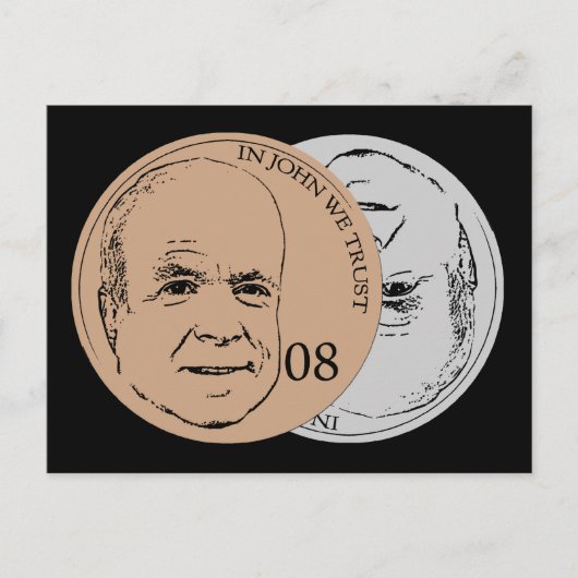 In John We Trust Briefkaart (Voorkant)