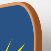 In jouw gezicht, grappige blauwe praatjesserve pickleball paddle (Links Detail)