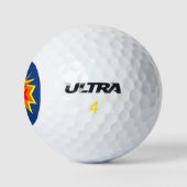 In jouw gezicht is het competitief toernooi grappi golfballen (Logo)