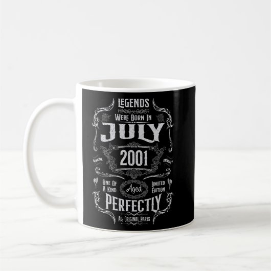 In juli 2001 werden 21e verjaardag van de Legenda Koffiemok (Links)