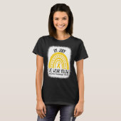 In juli Draag we de gele koolstof Sarcoma Awarene T-shirt (Voorkant volledig)