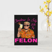 In juli met mijn Felon Trump 2024 zomervakantie Kaart (Gele Bloem)