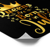 In juli worden koninginnen geboren poster (Hoek)