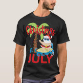 In Juli Zomer Santa T-shirt (Voorkant)