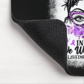 In June We Wear Purple Alzheimer Awareness Messy B Muismat (Hoek)