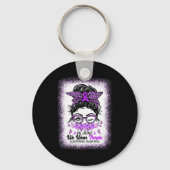In June We Wear Purple Alzheimer Awareness Messy B Sleutelhanger (Voorkant)